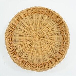 Picnic paperplate  Bambo Holders Wicker Decor Vintage